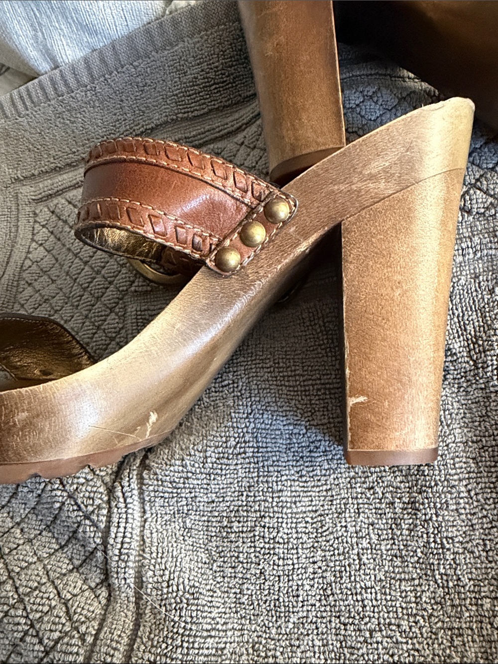 PREOWNED & PRELOVED COACH Chrissy Brown Leather Buckle Slide Mules - Picture 10 of 16